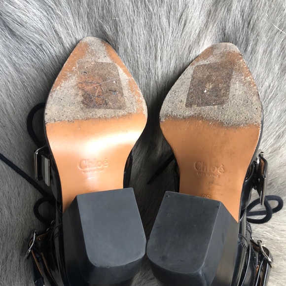 Chloe Rylee lace up Black Boots 36 - Picture 7 of 8